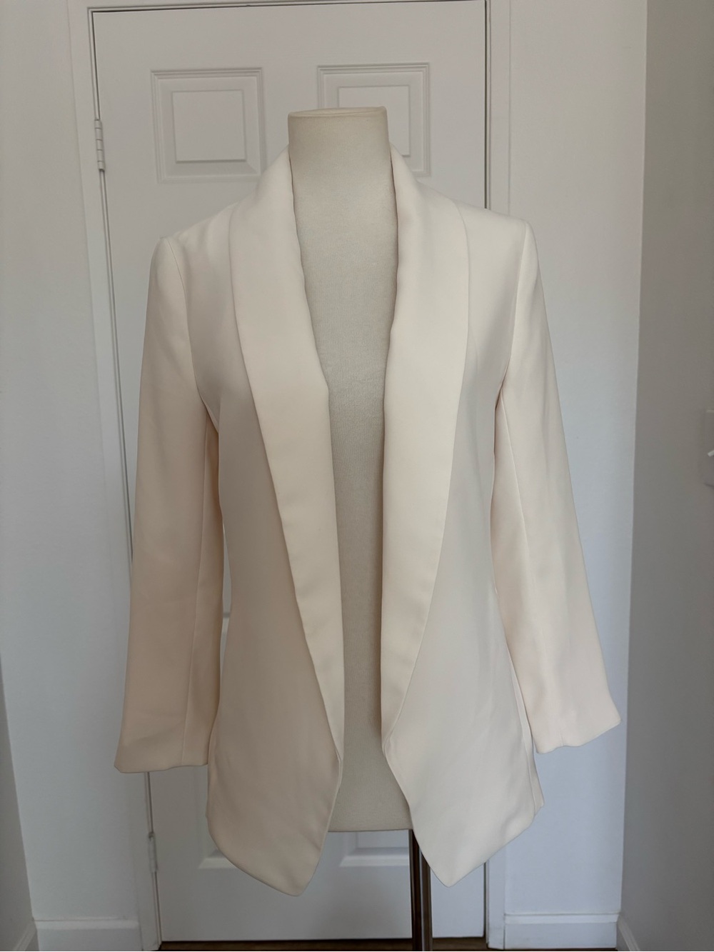 NWT H&M Ivory Open-Front Blazer Jacket